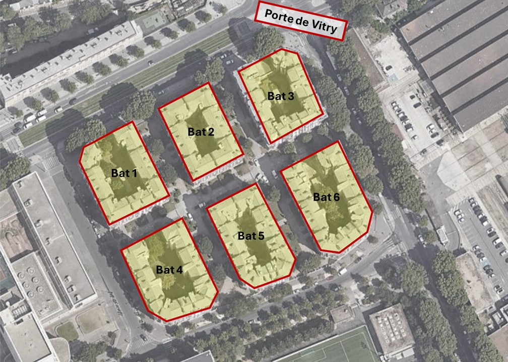 Ensemble Porte de Vitry — diagnostic de six îlots bâtis